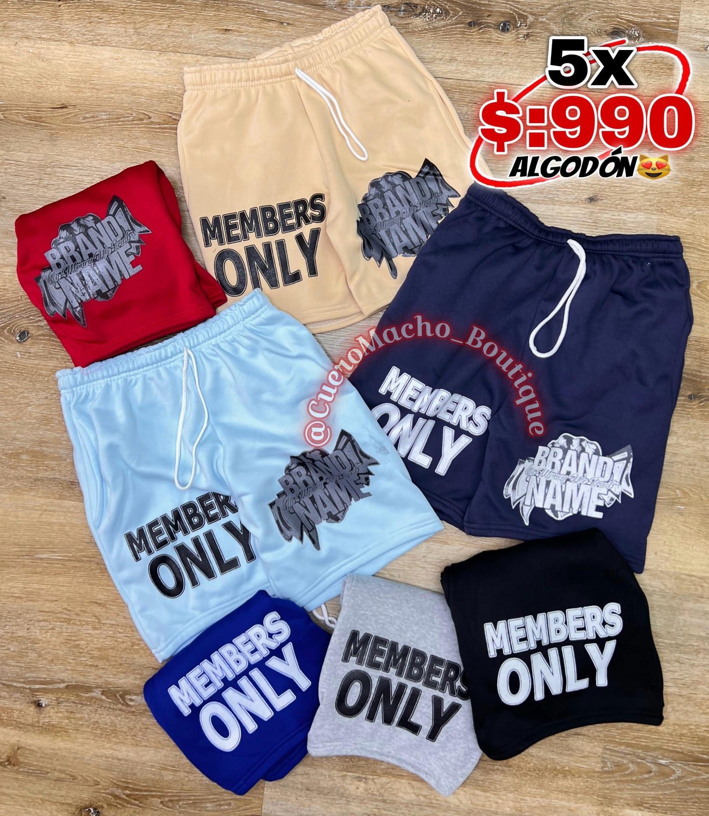 Bermudas de Algodon 5x $990