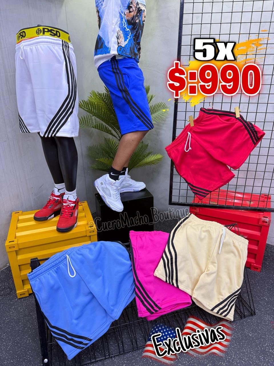 Algodón 100% Bermudas 5x $:990