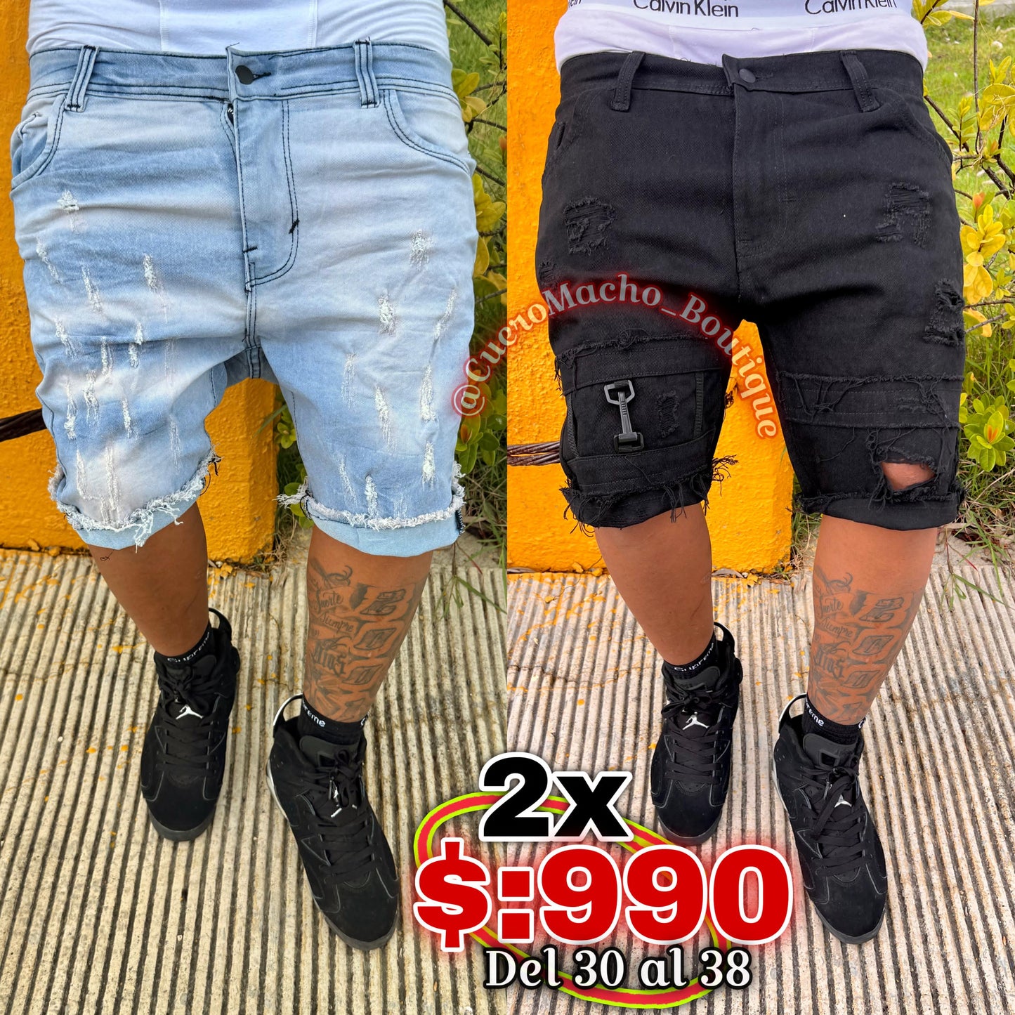 Bermudas Jeans 2x $990