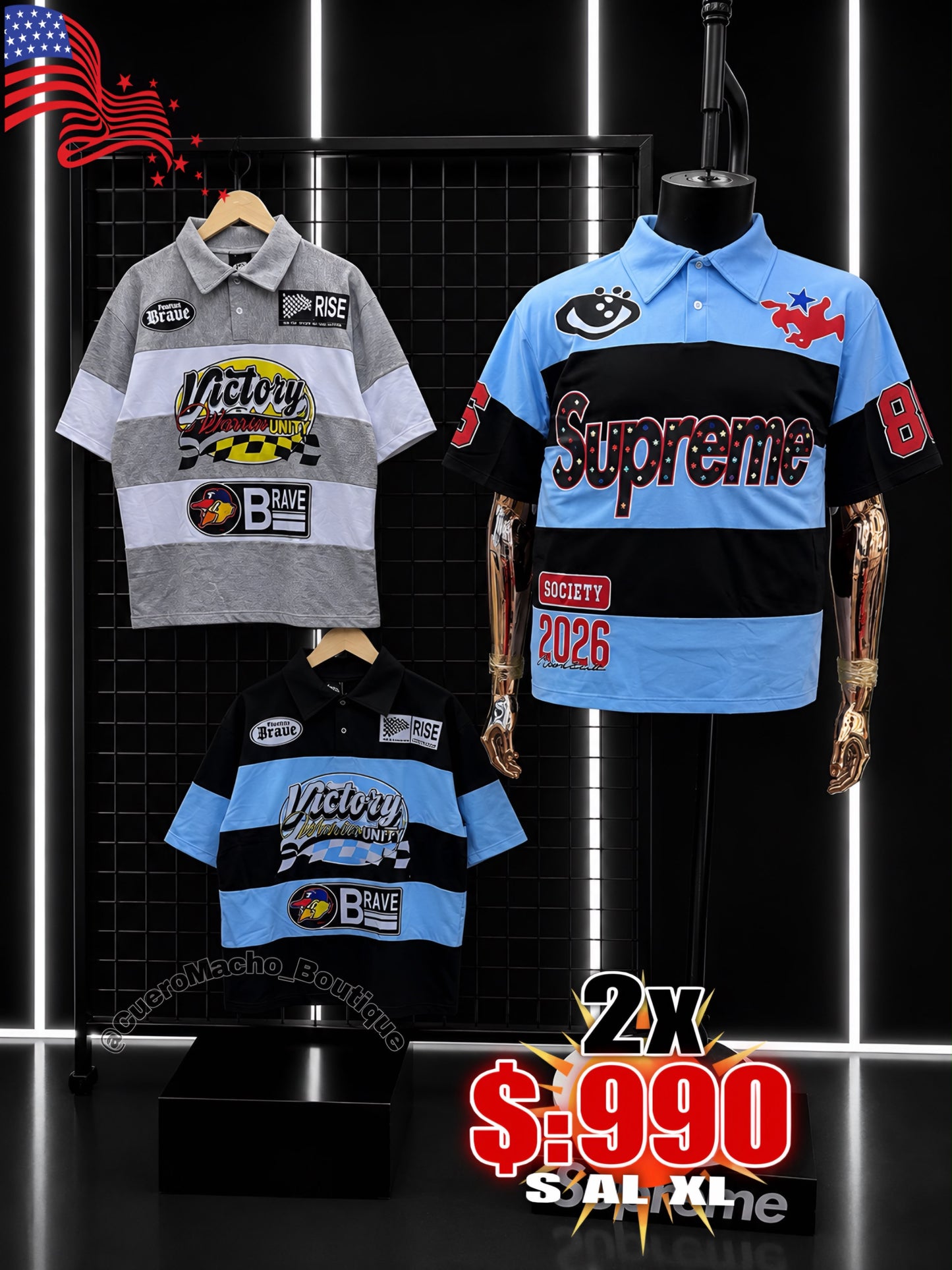 Poloche cuello rayas