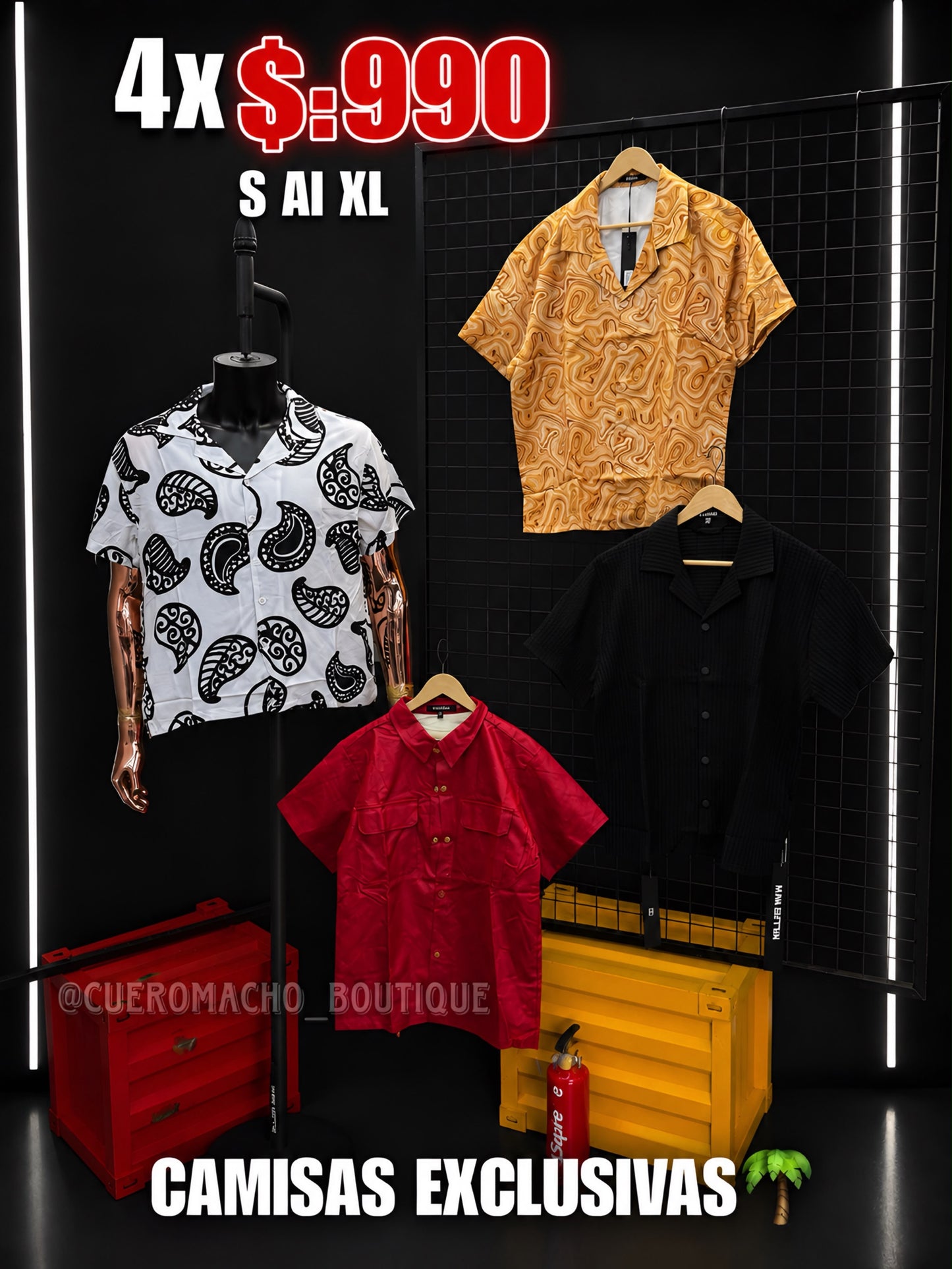 Camisas 4x $:990
