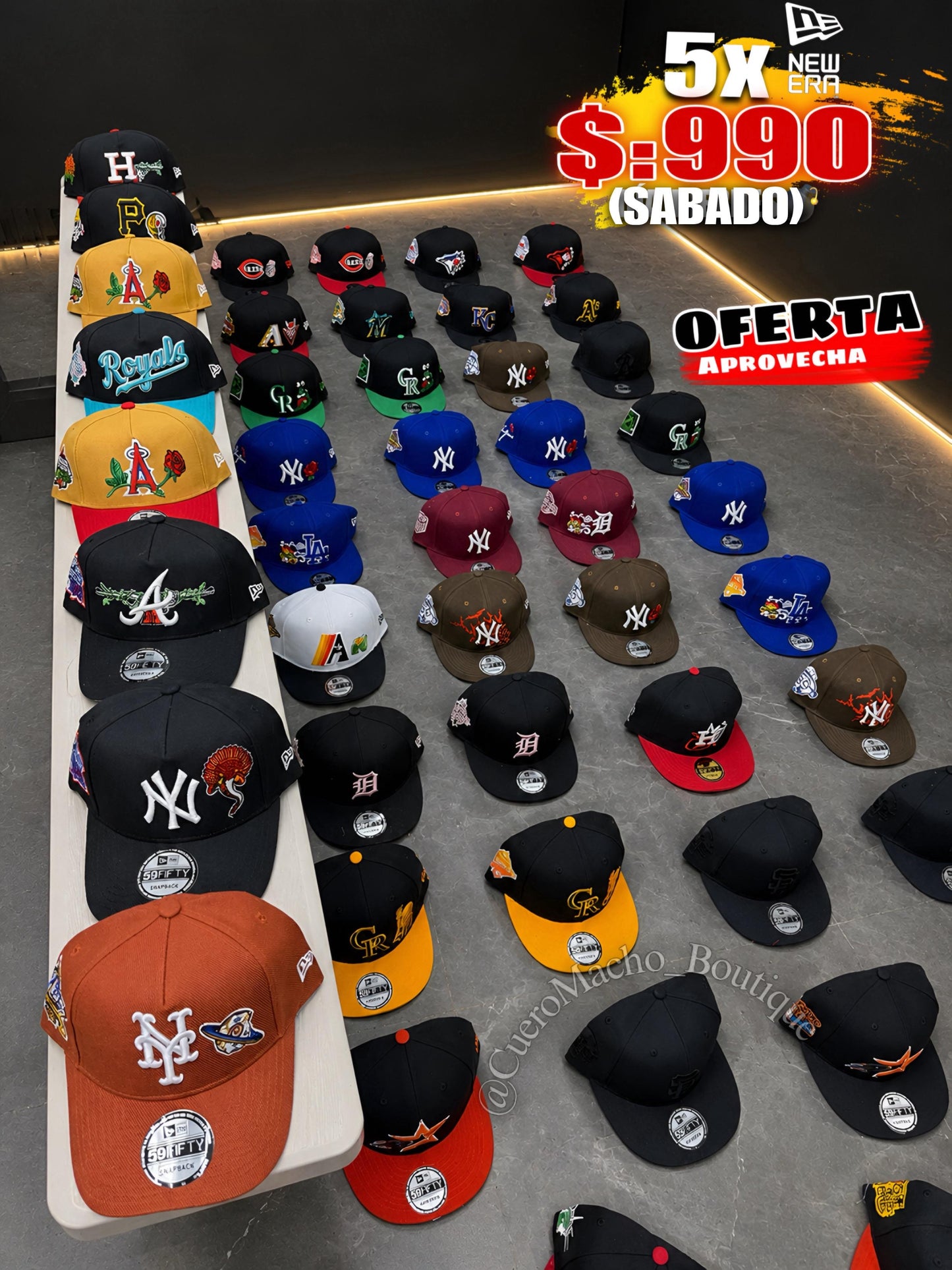 Gorras New era ofertas 5x $:990