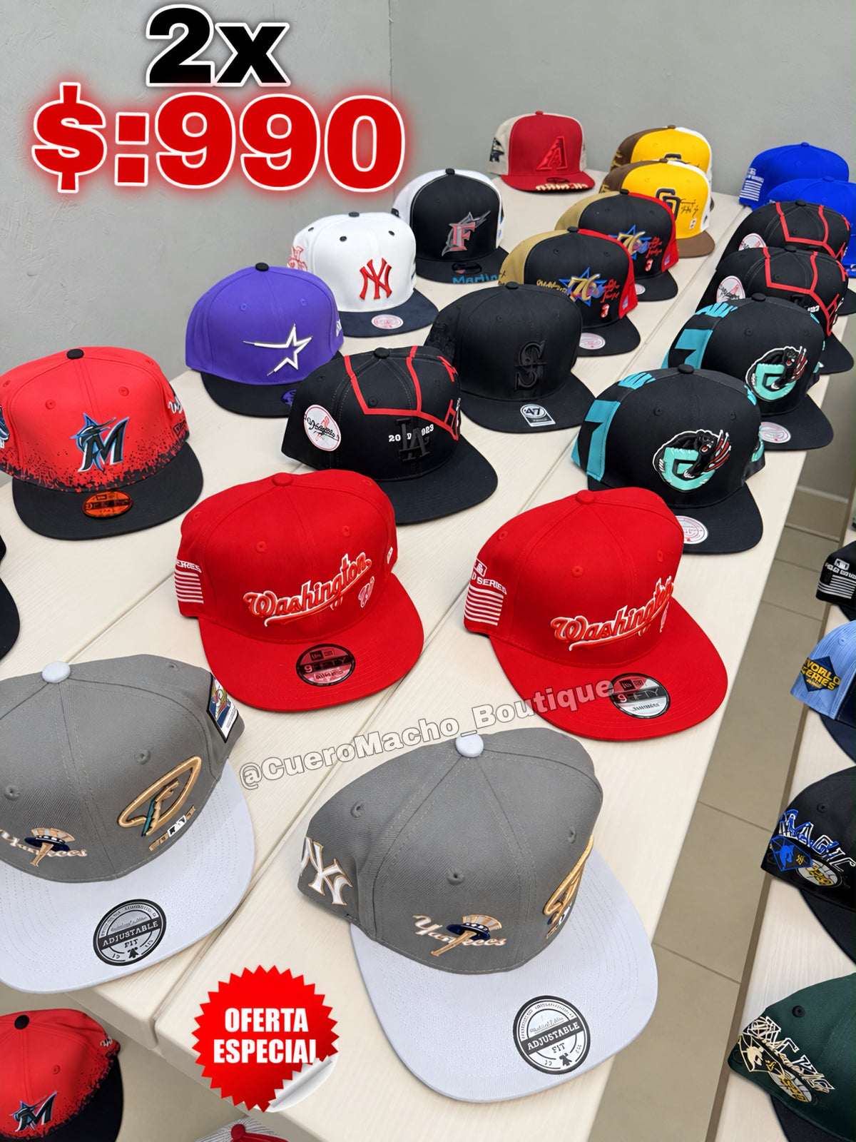 Gorras 2x $:990