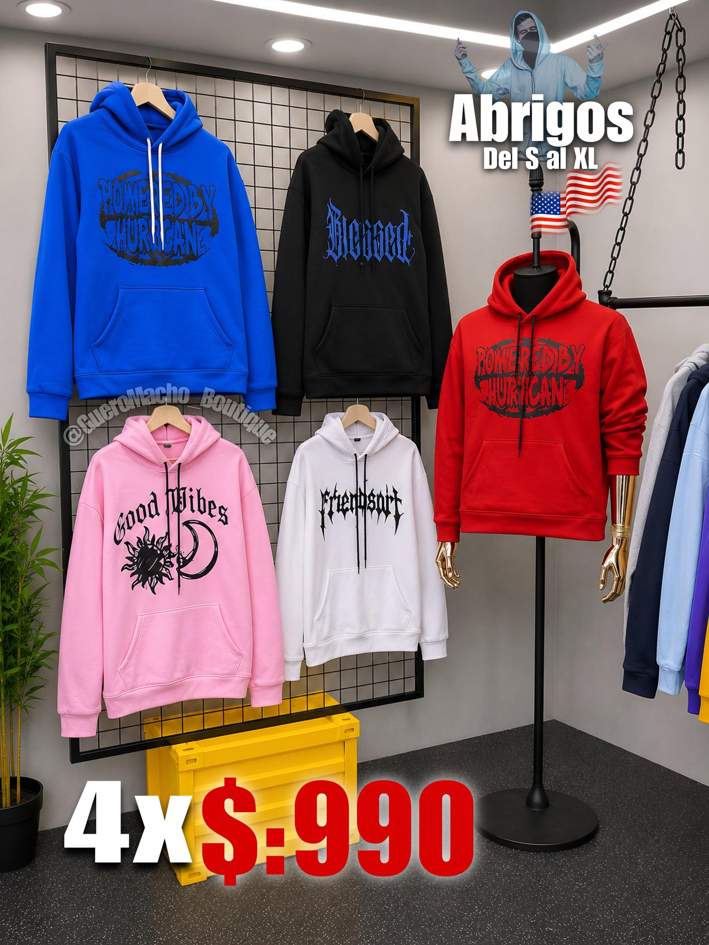 Abrigos en oferta 4x $:990