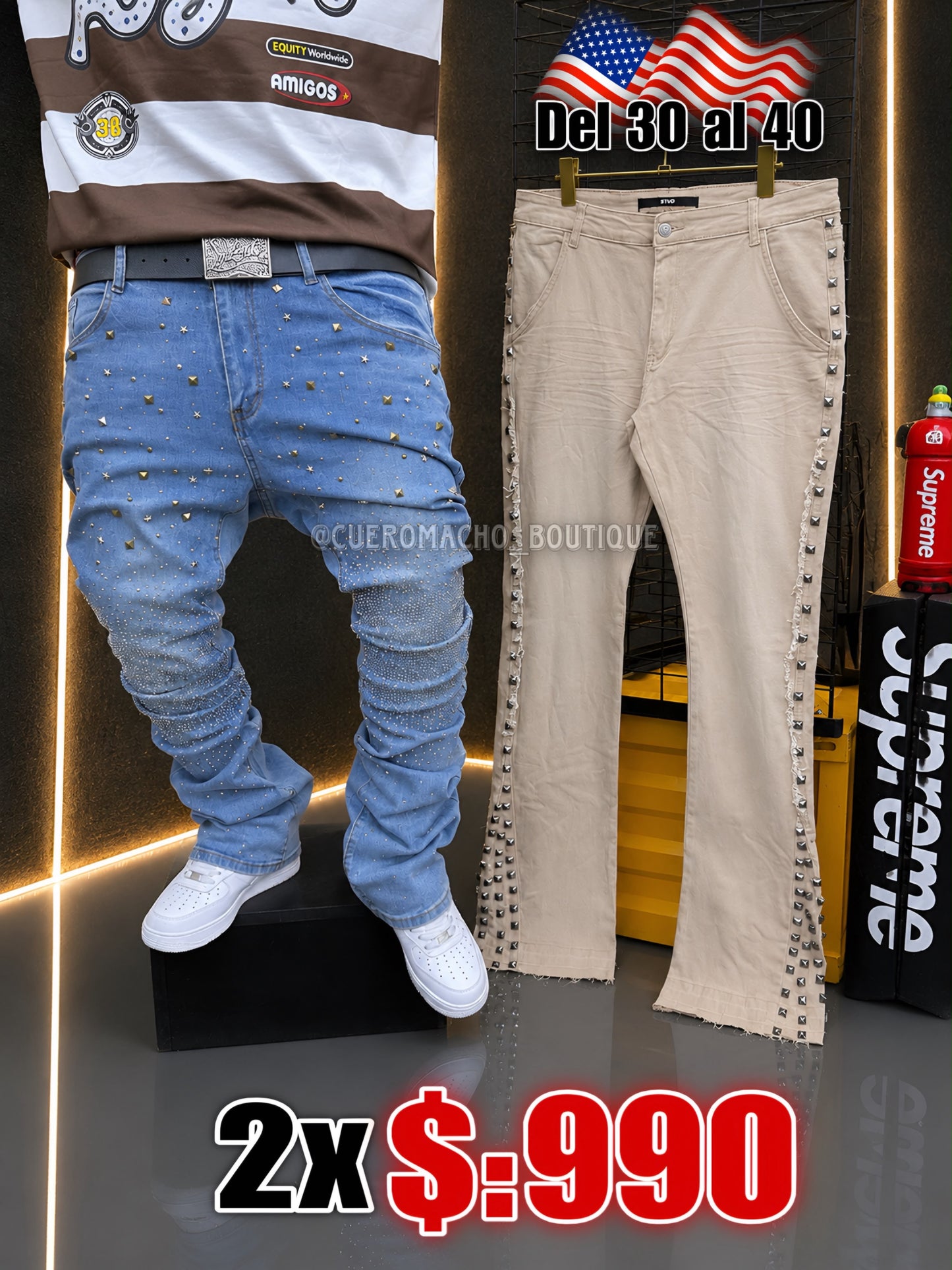 Pantalones Jeans 2x $:990