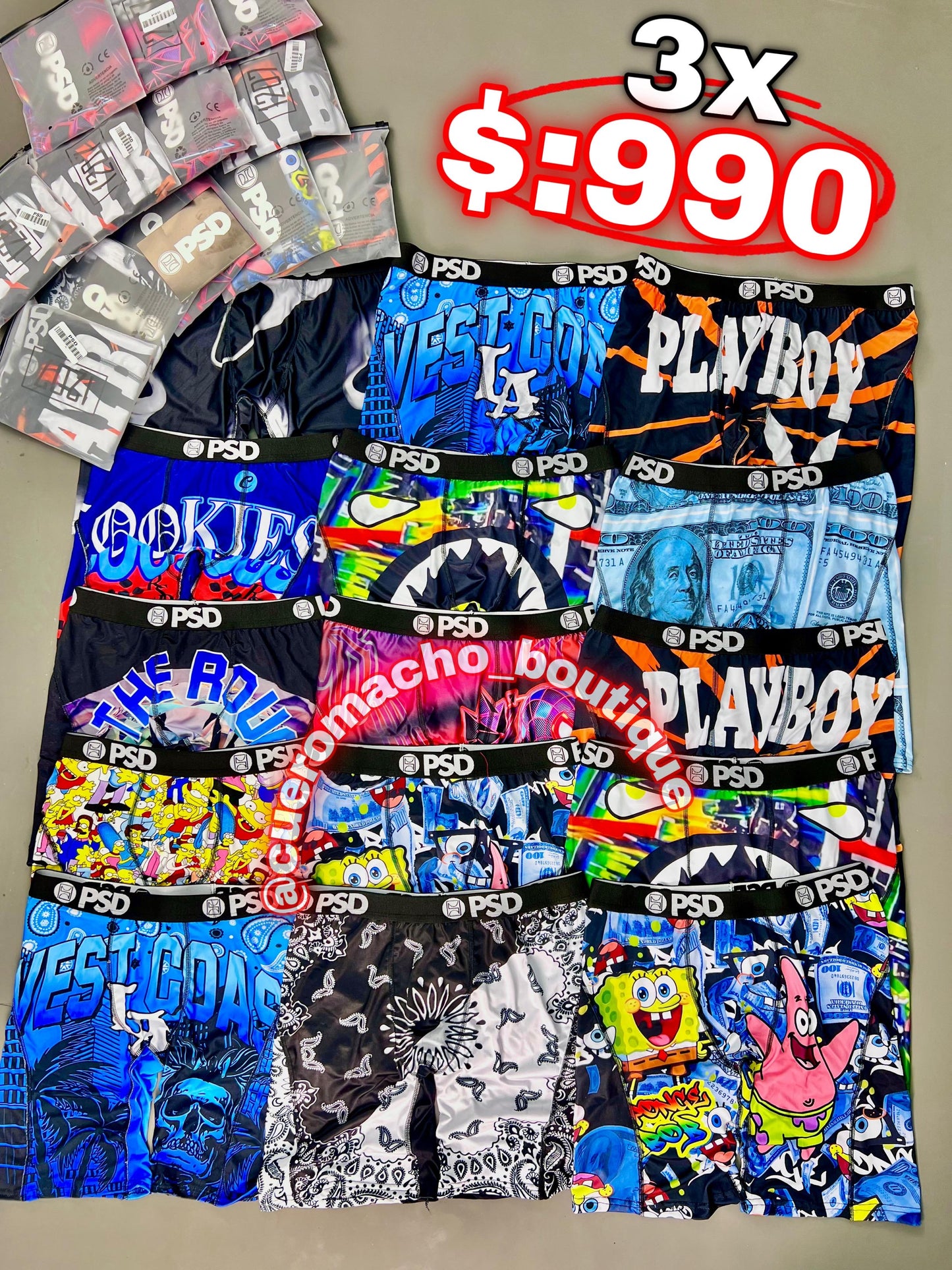 Boxer psd ofertas ( 3x $:990 )