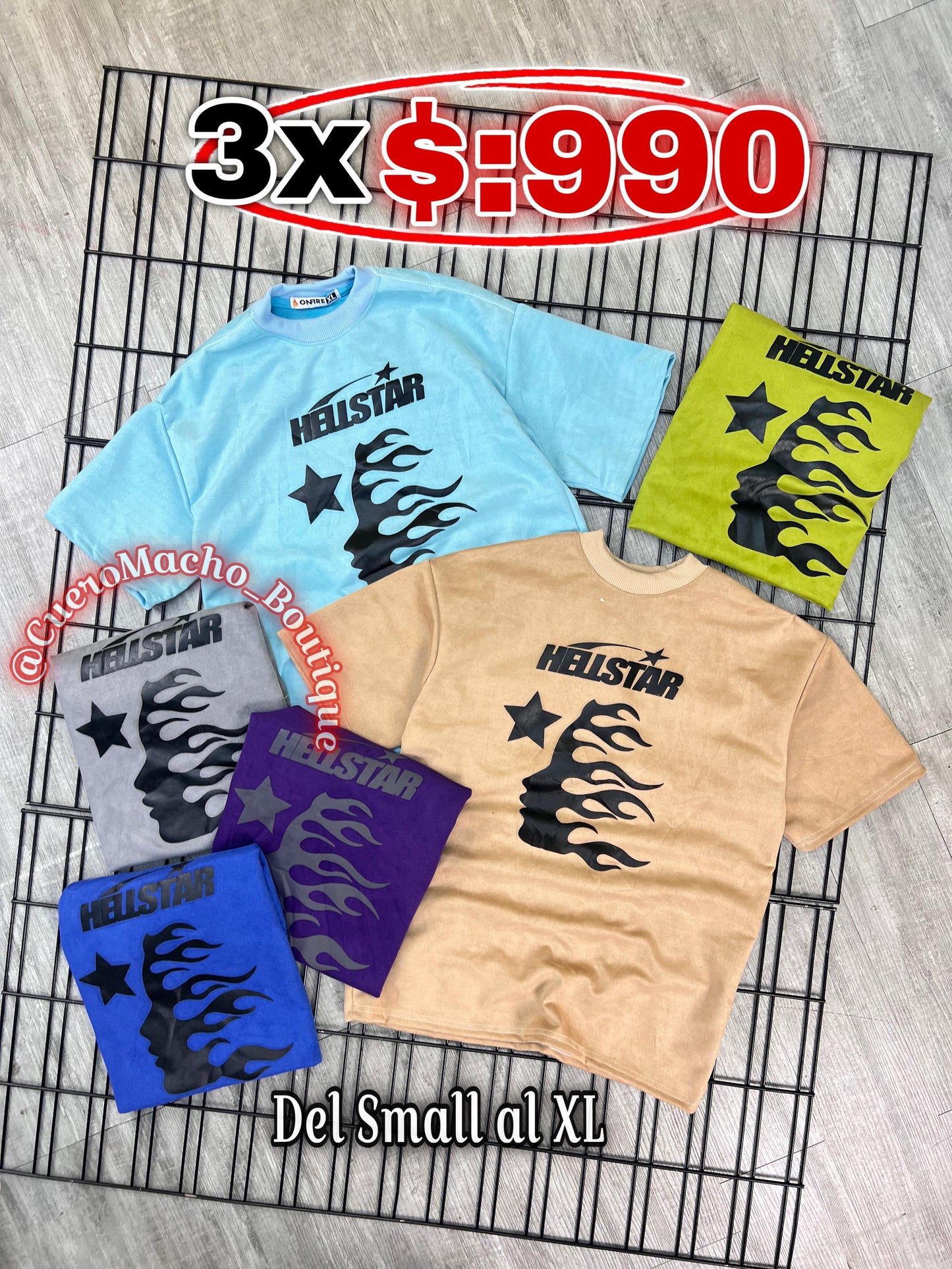 T-Shirt Gamuzas 3x $:990