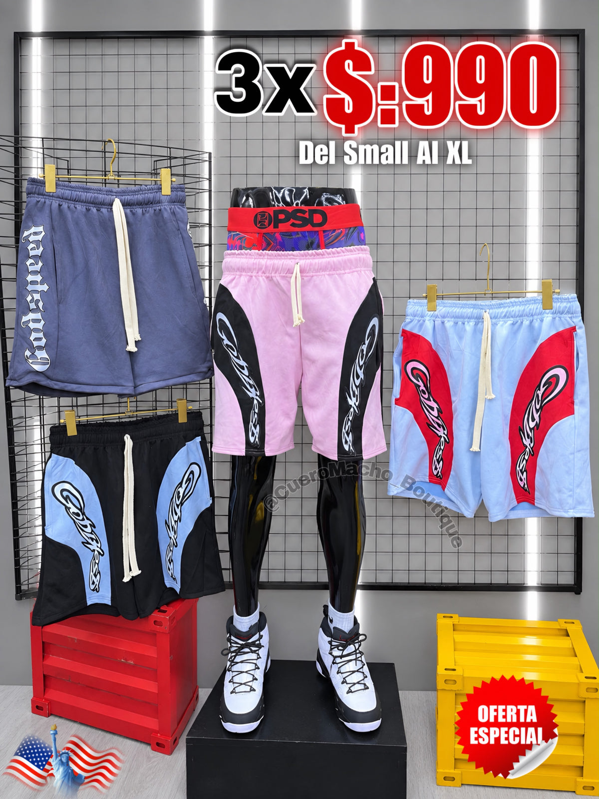 Bermudas Godpeed 3x $:990