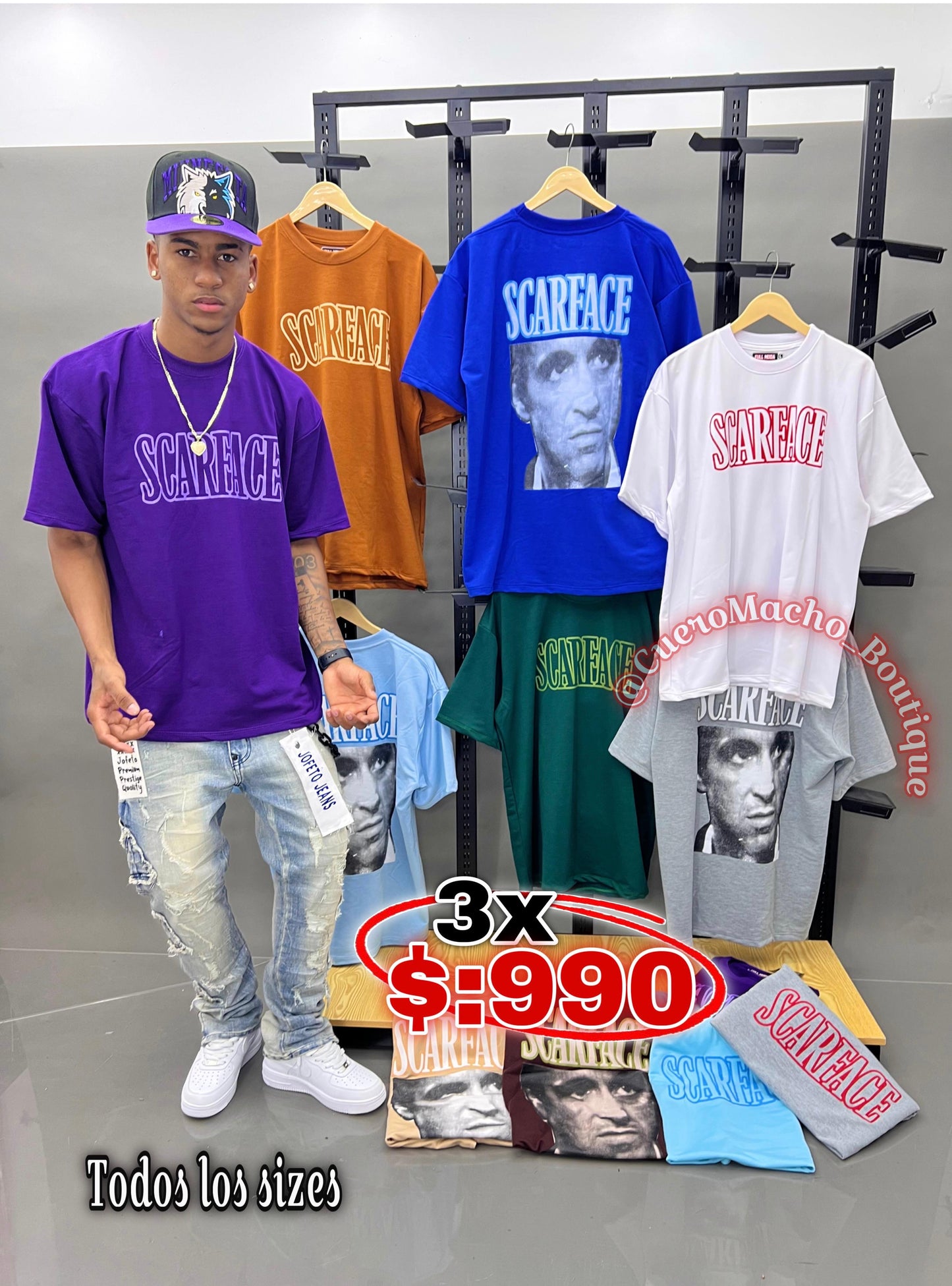 T-shirt de ofertas 3x $:990