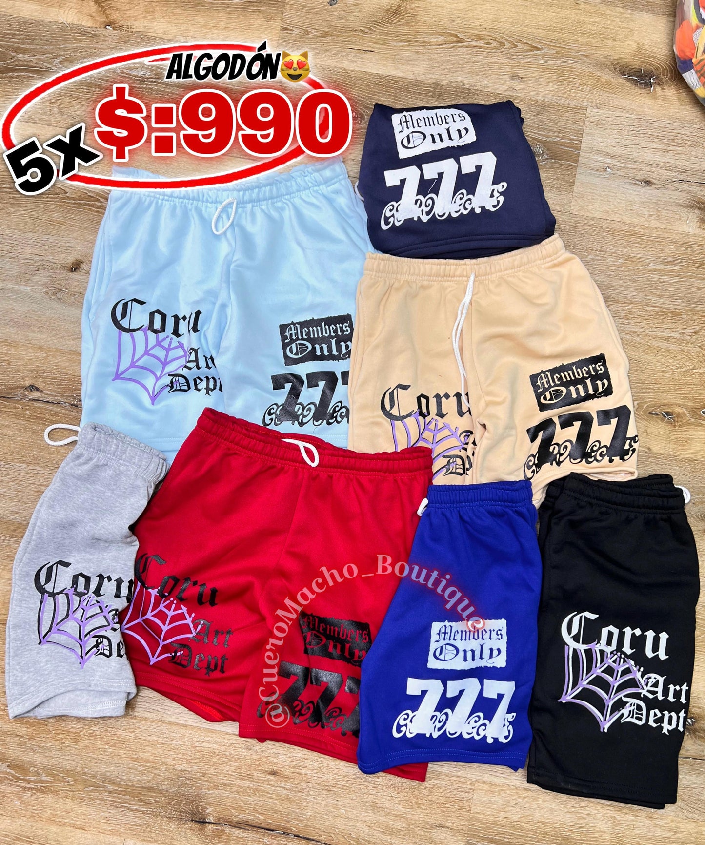 Bermudas de Algodon 5x $990