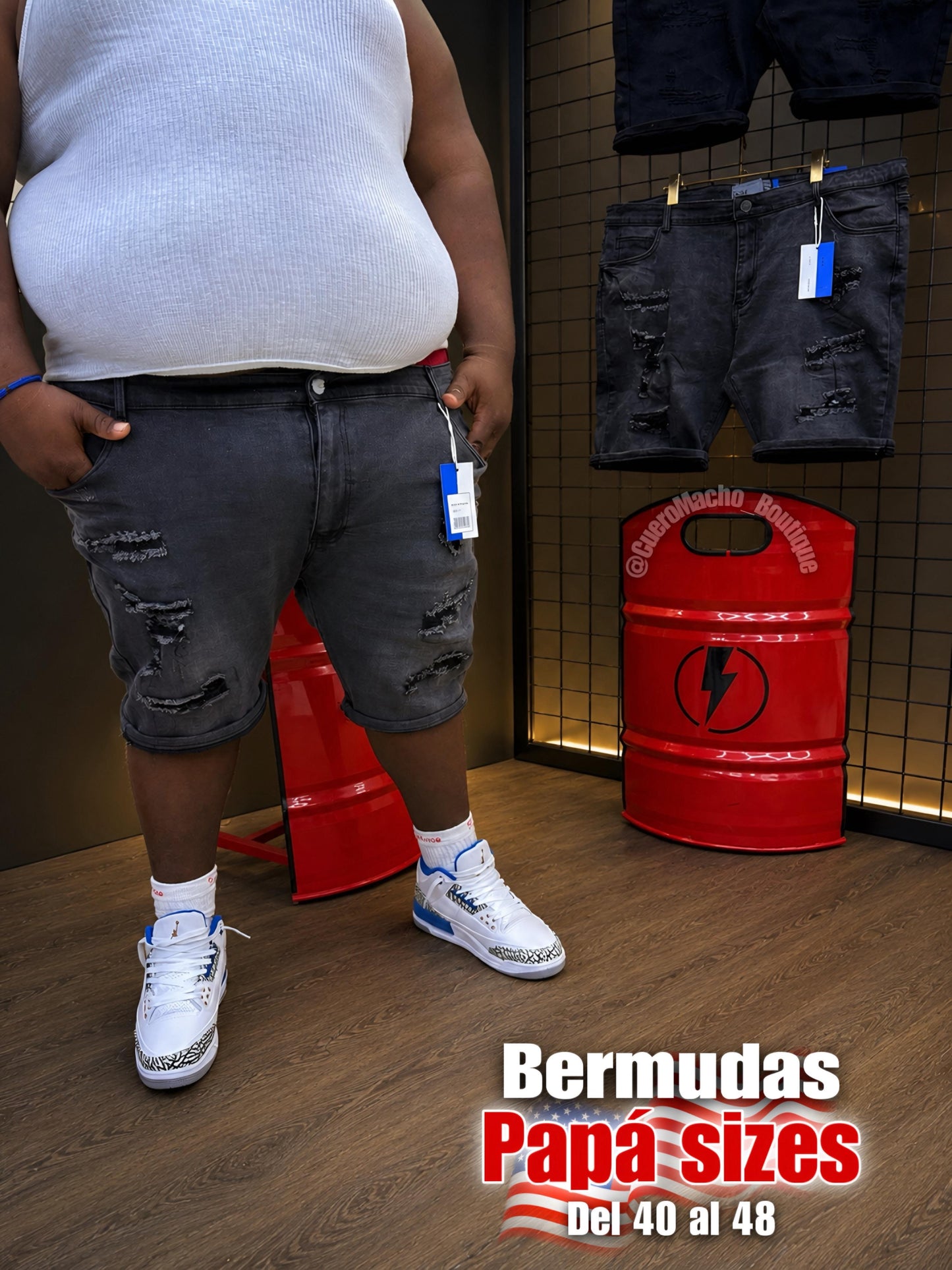 Bermudas PAPÁ Size (para gordos)