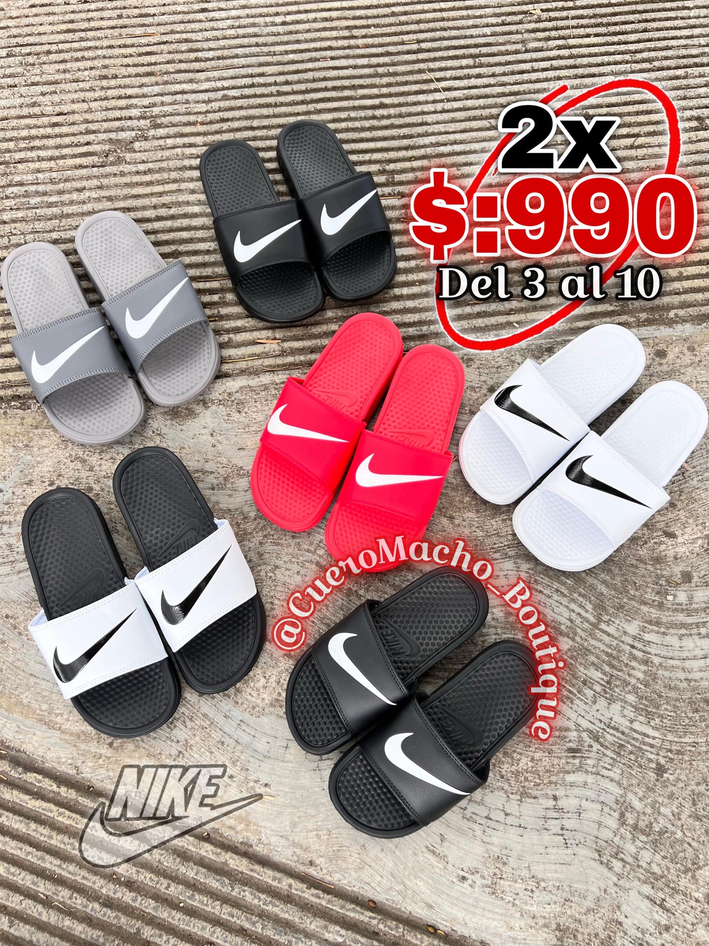 Sandalias Nike 2x $:990