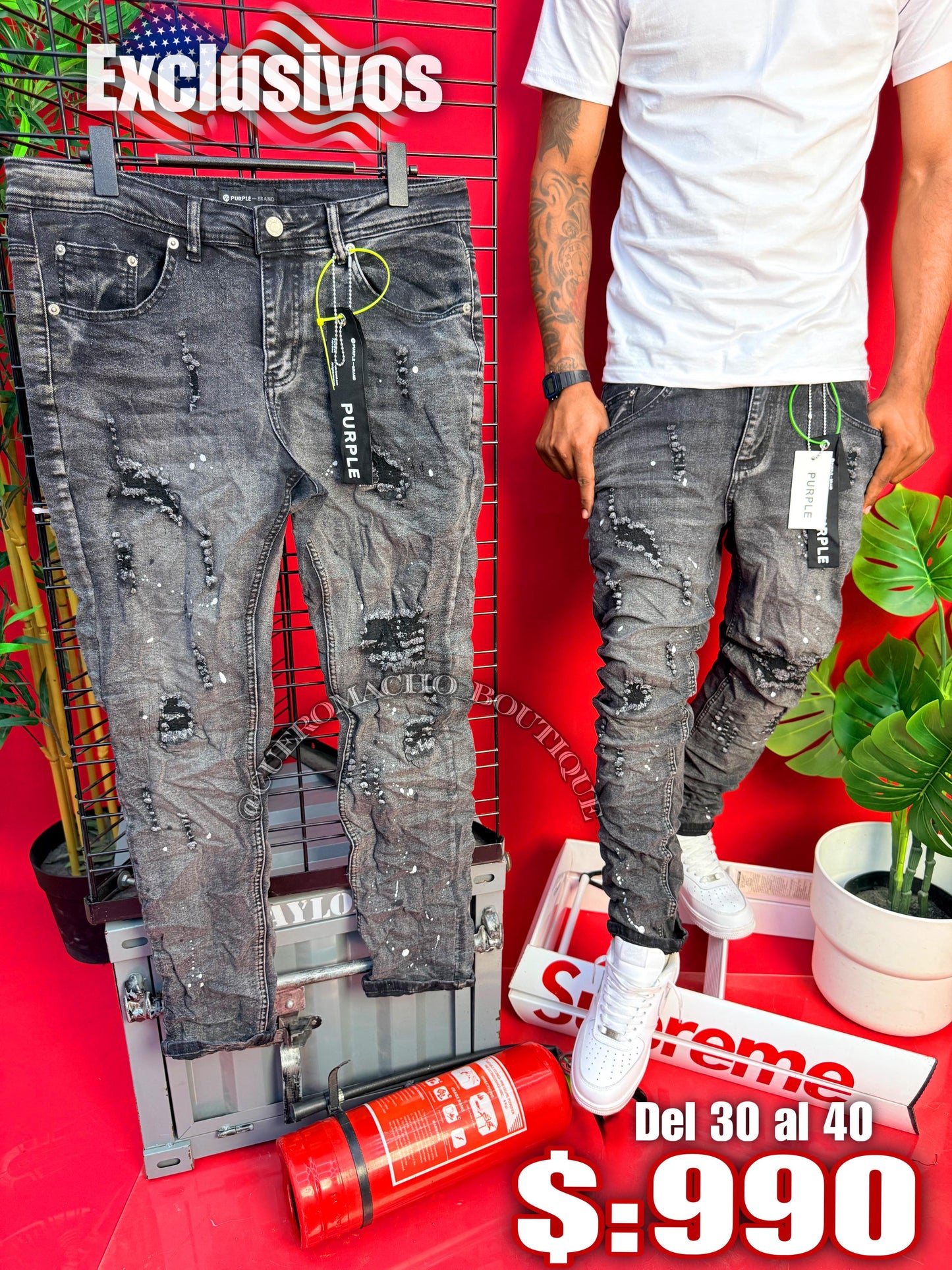 Pantalones purple New Modelo