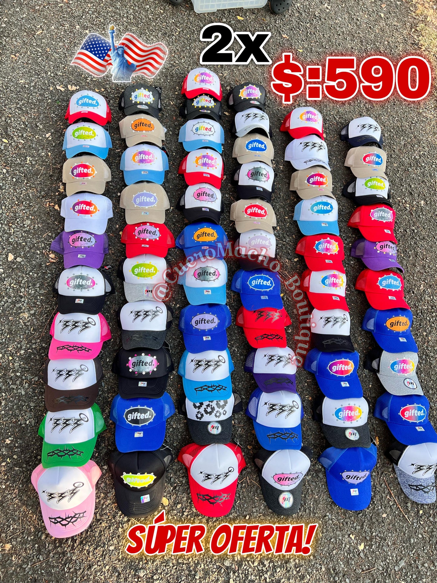 Gorras Gifted 2x 590