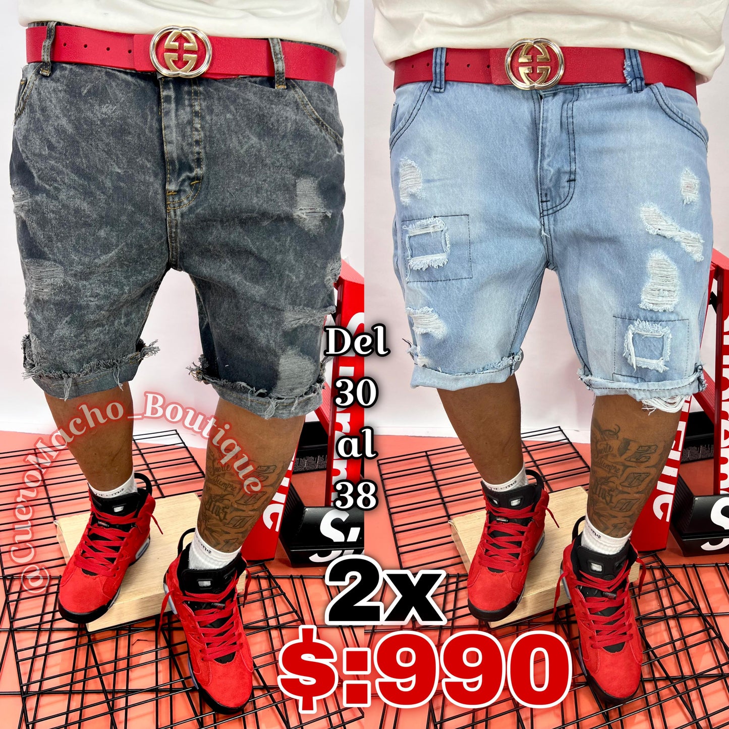 Bermudas Jeans 2x $990