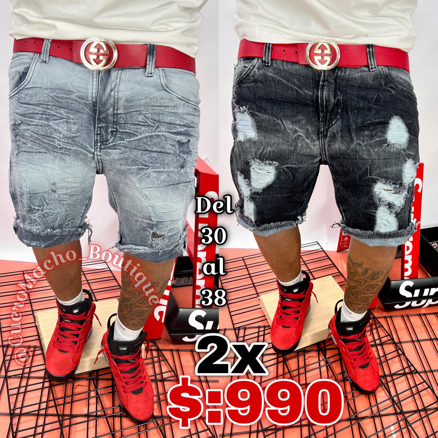 Bermudas Jeans 2x $990