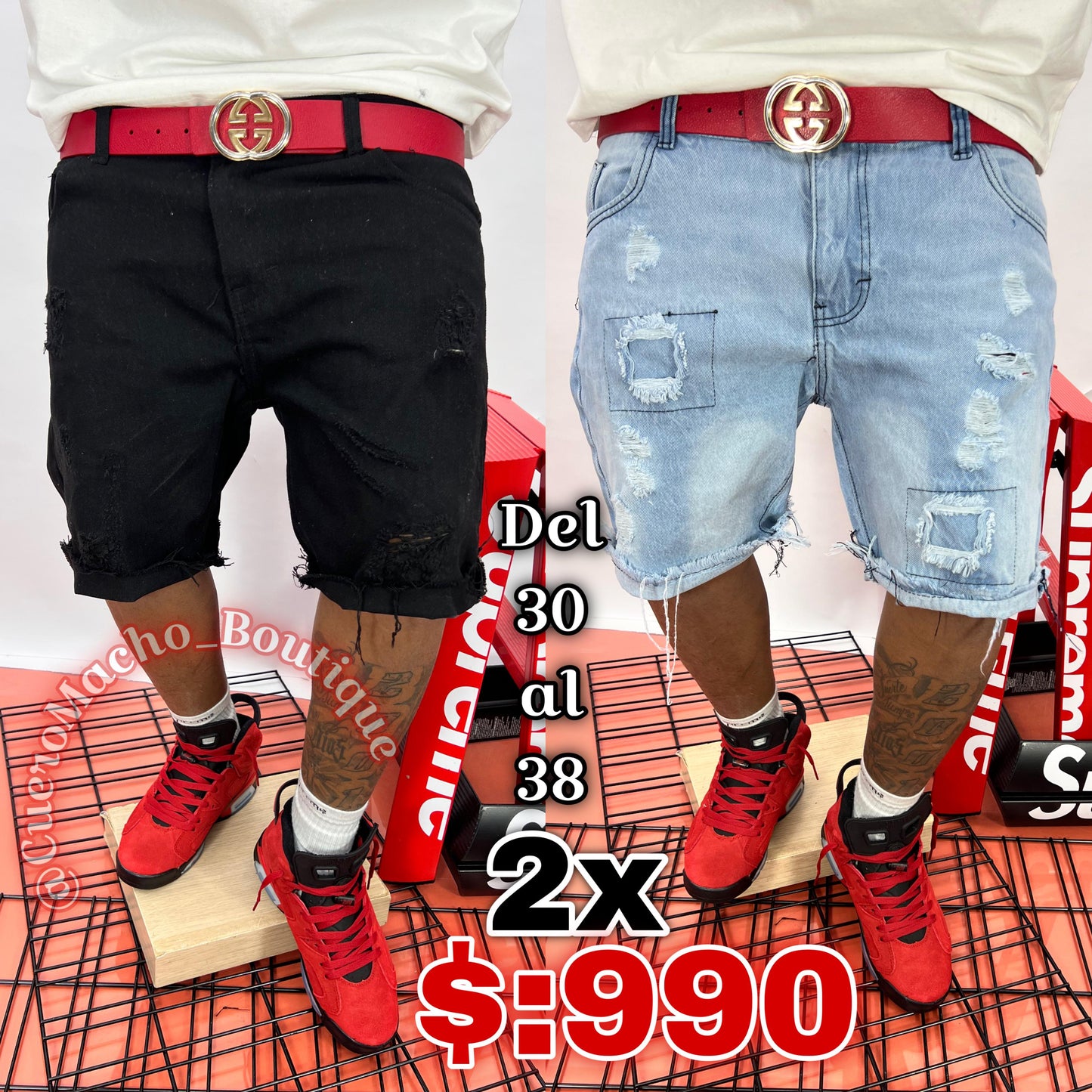 Bermudas Jeans 2x $990