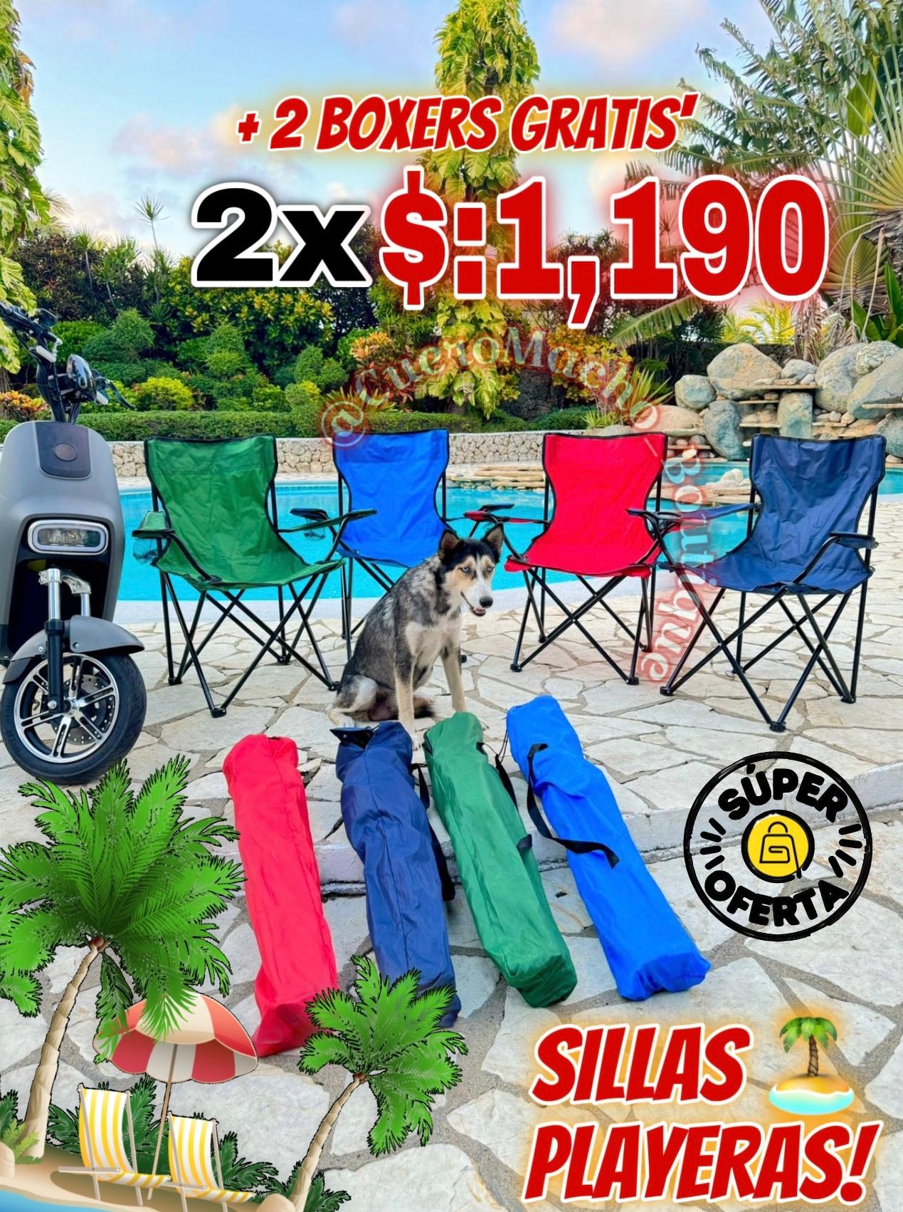 Sillas Playeras 2x $:1,190