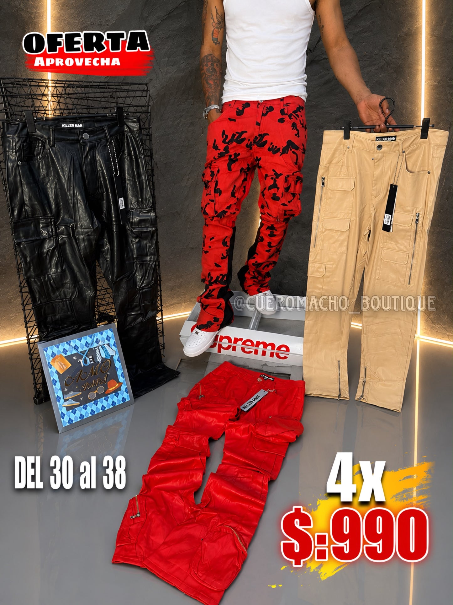 4x $:990 pantalones