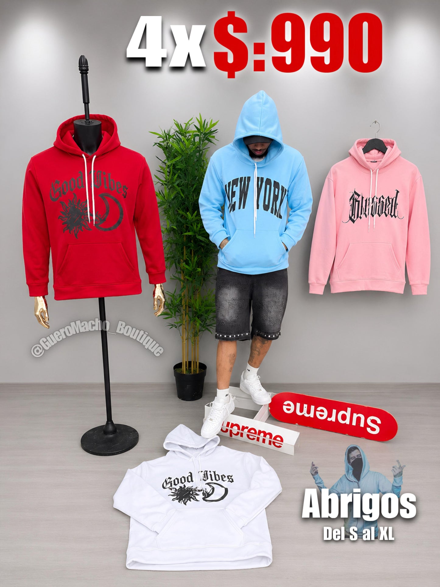 Abrigos en oferta 4x $:990