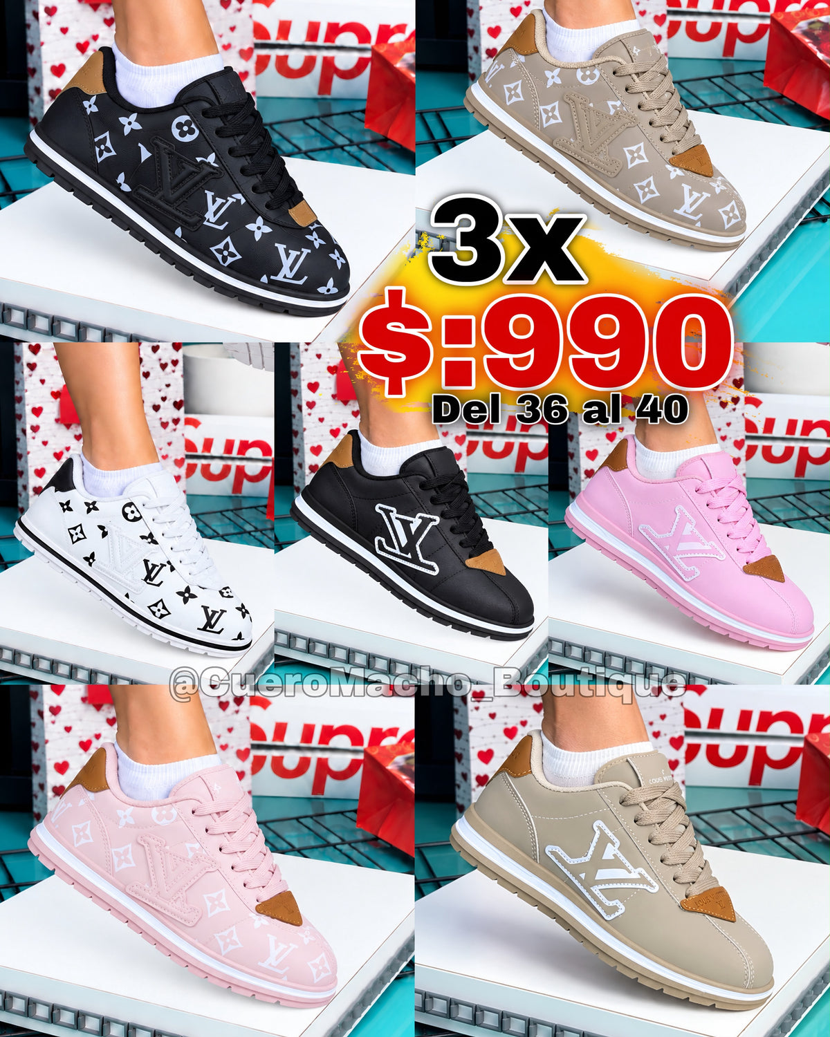 Tenis Fashion Damas 3x $:990