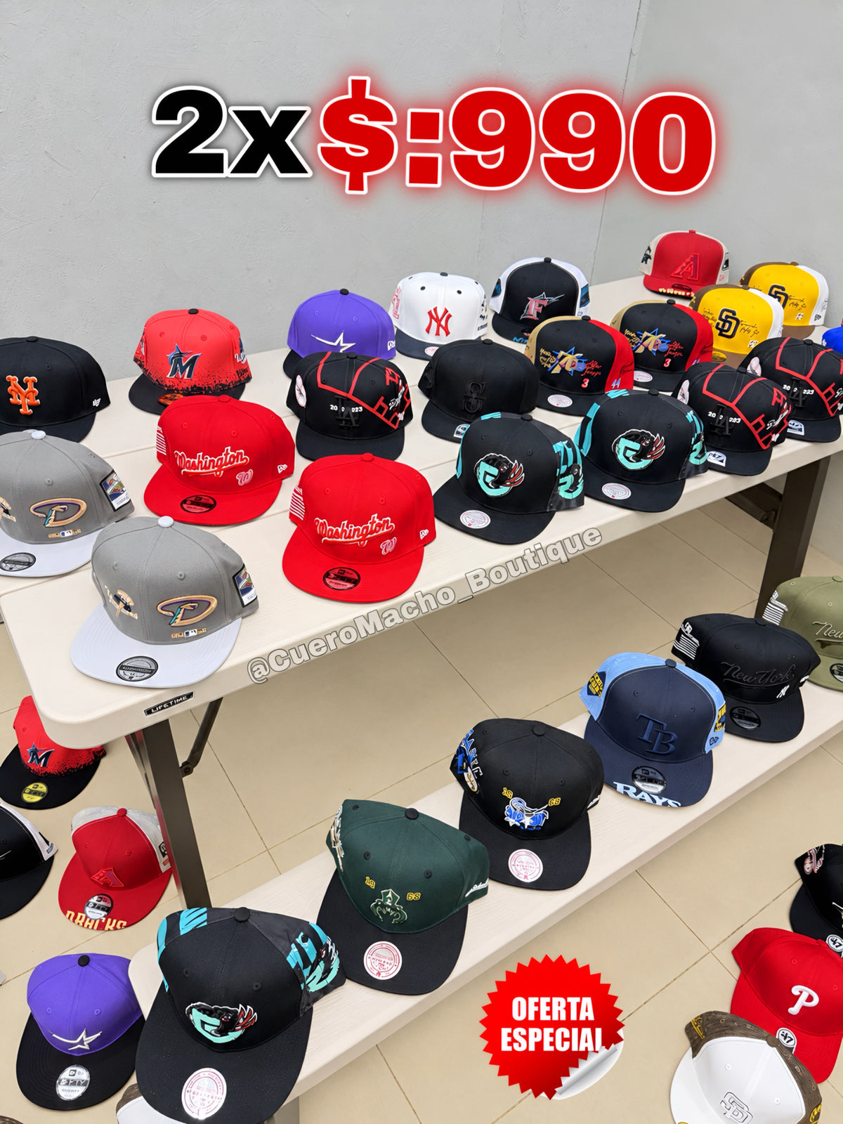 Gorras 2x $:990