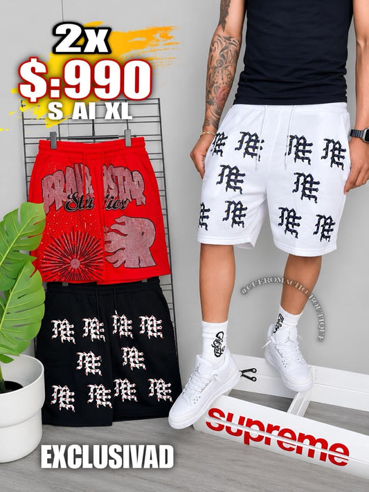Bermudas brillo 2x $:990