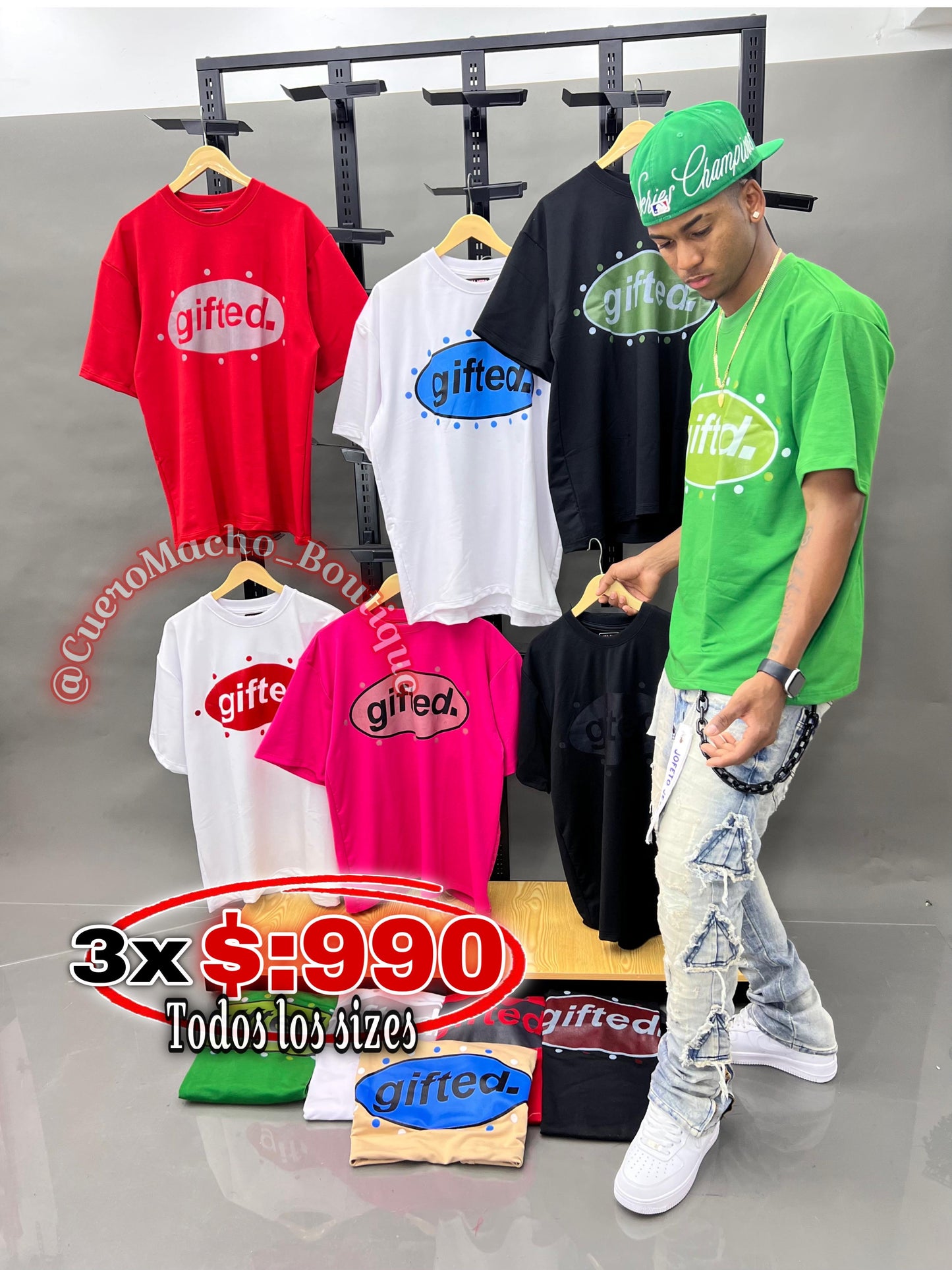 T-shirt de ofertas 3x $:990