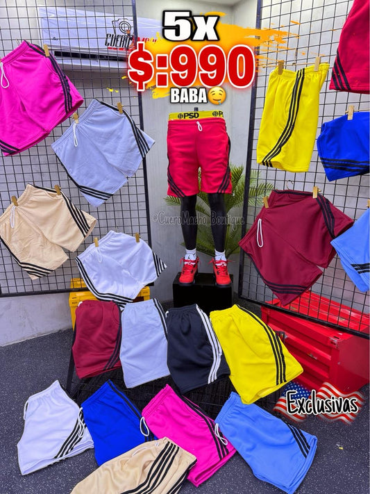Algodón 100% Bermudas 5x $:990