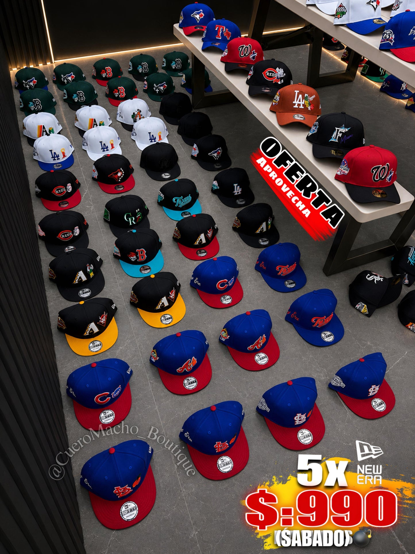 Gorras New era ofertas 5x $:990