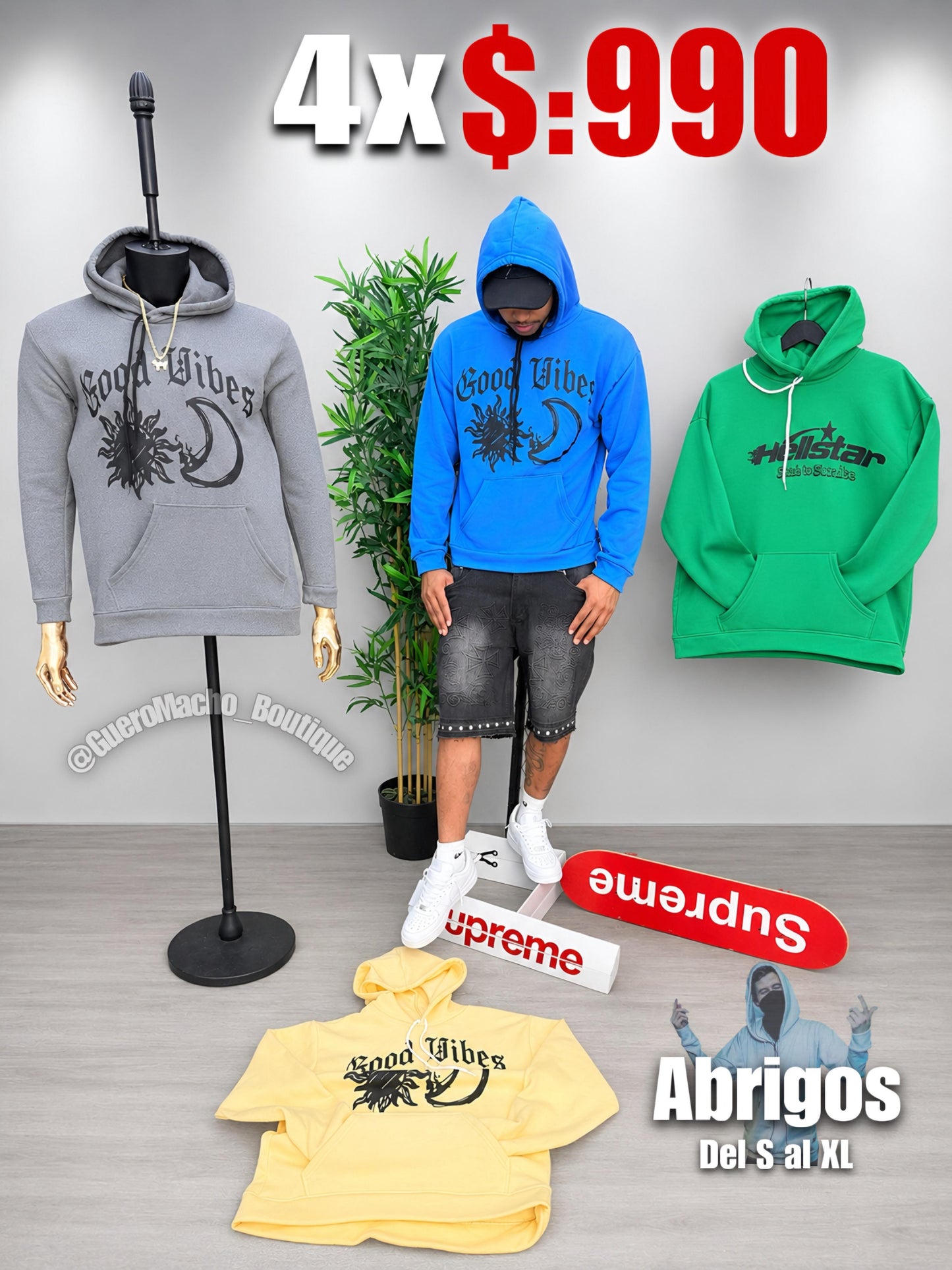 Abrigos en oferta 4x $:990