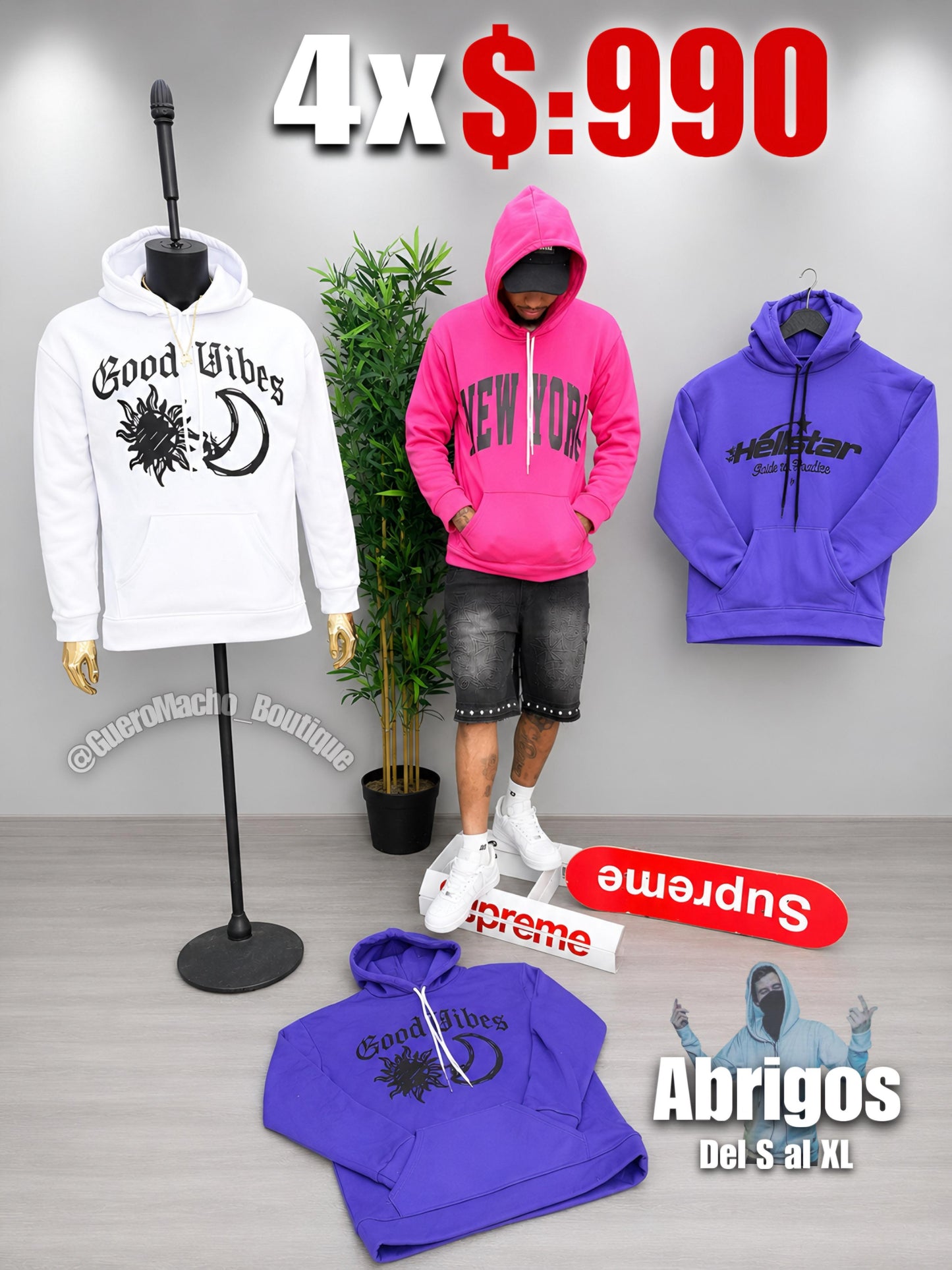 Abrigos en oferta 4x $:990