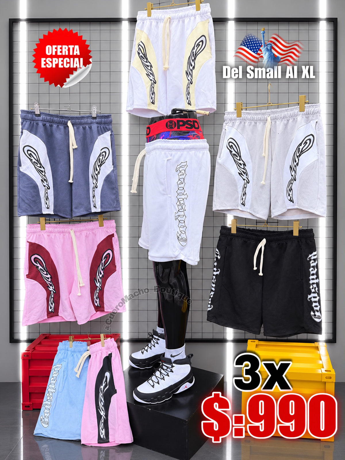 Bermudas Godpeed 3x $:990