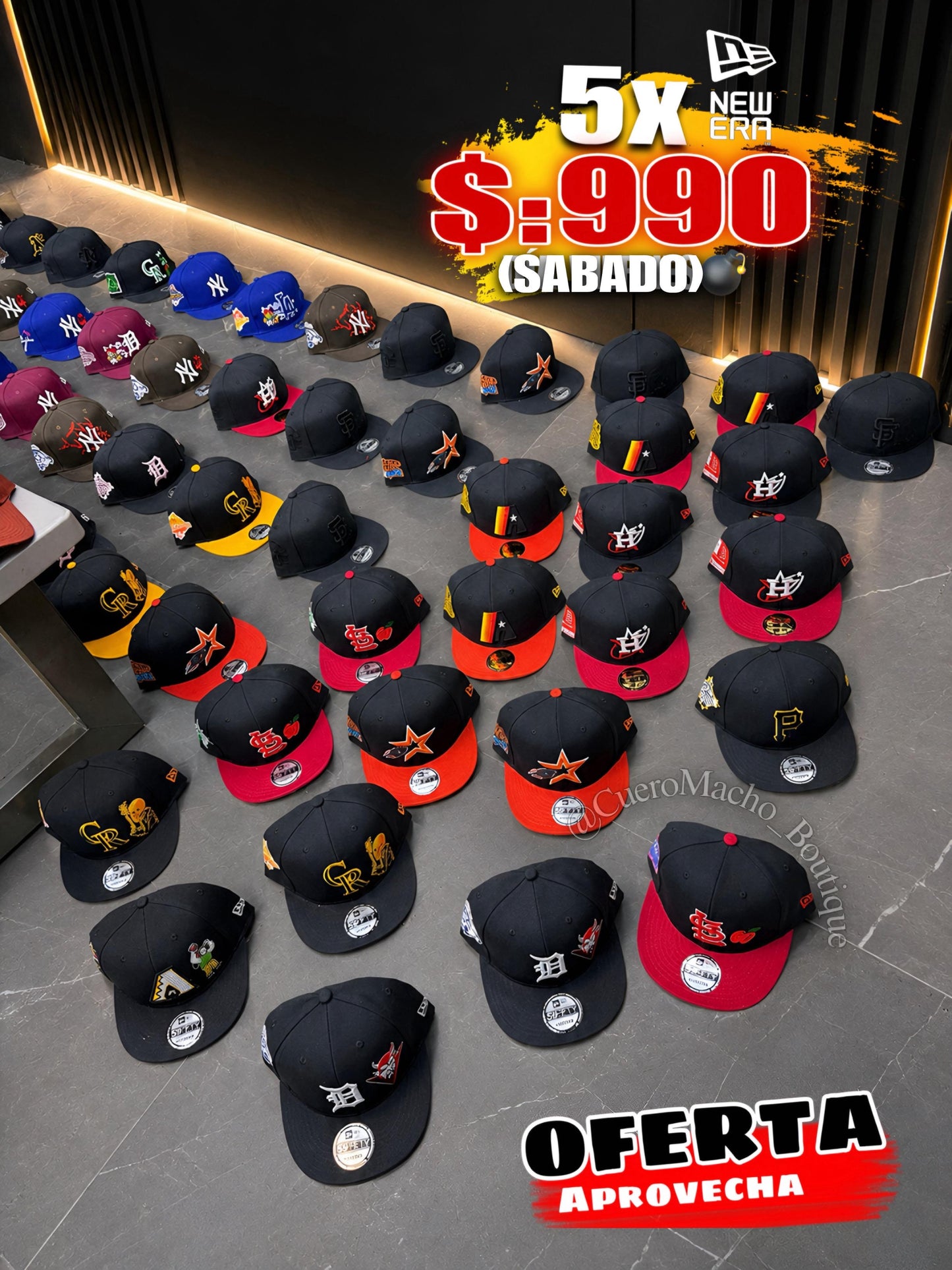 Gorras New era ofertas 5x $:990