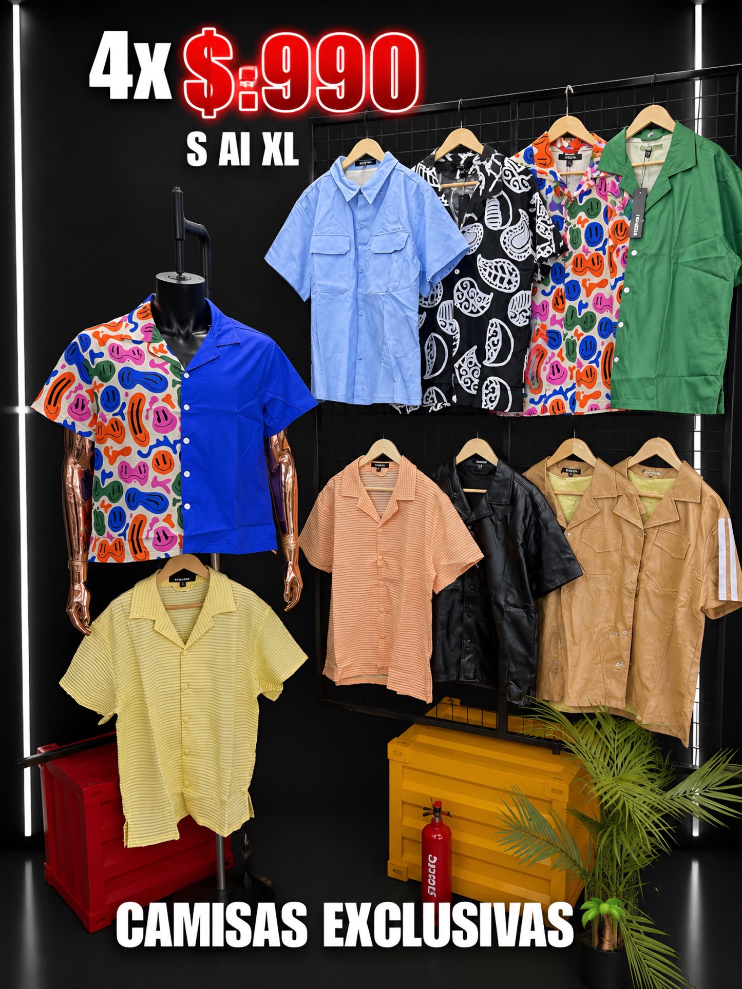 Camisas 4x $:990