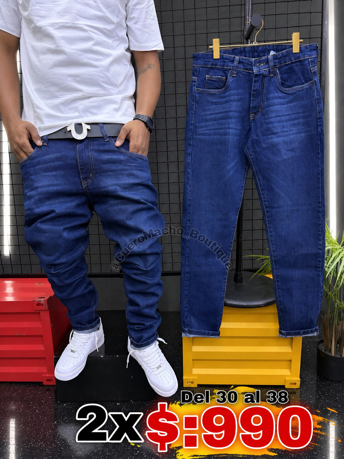 Pantalones sencillos 2x $:990