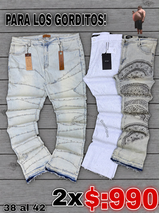 Pantalones para Gorditos 2x $:990