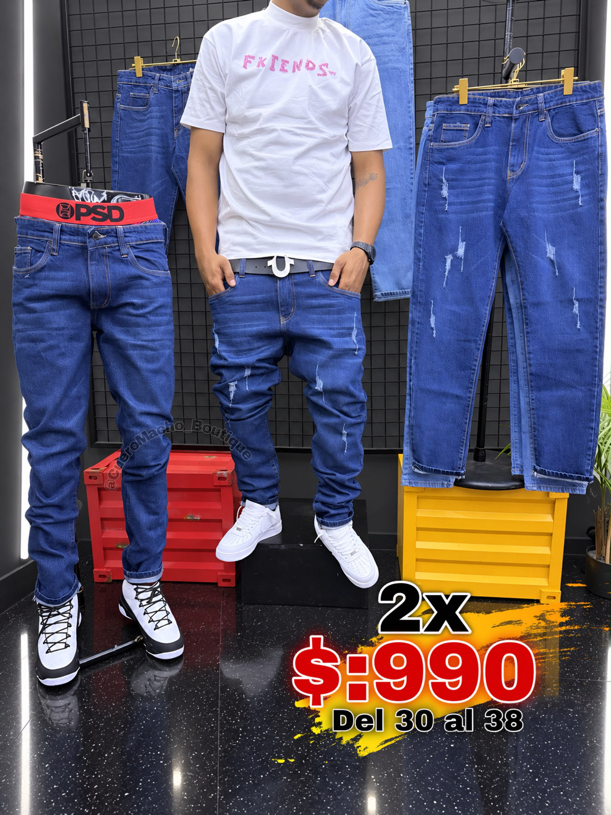 Pantalones sencillos 2x $:990