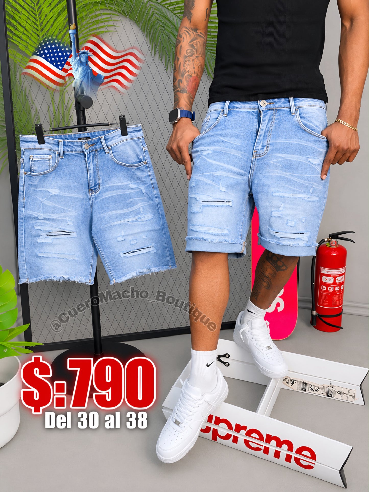 Bermudas Jeans