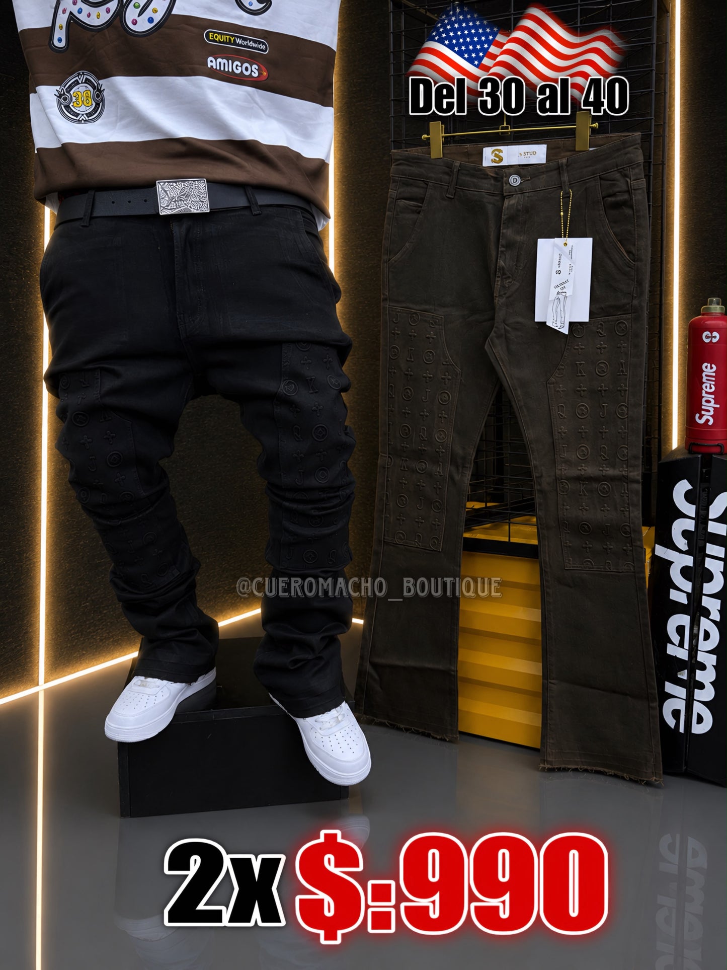 Pantalones Jeans 2x $:990