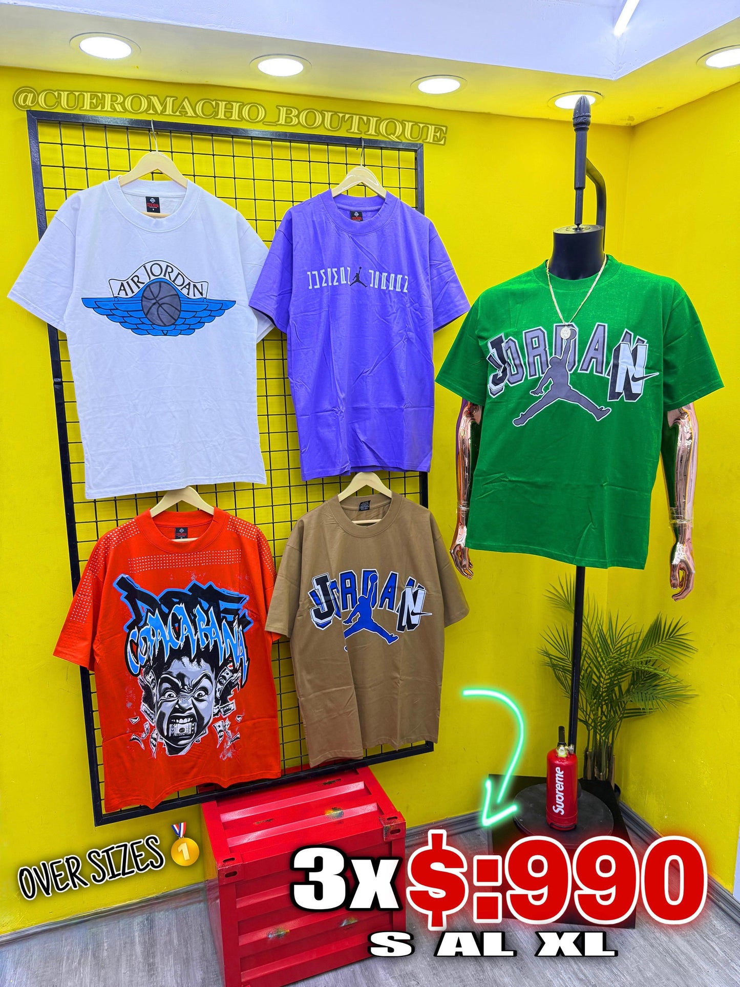 T-shert en ofertas 3x $:990