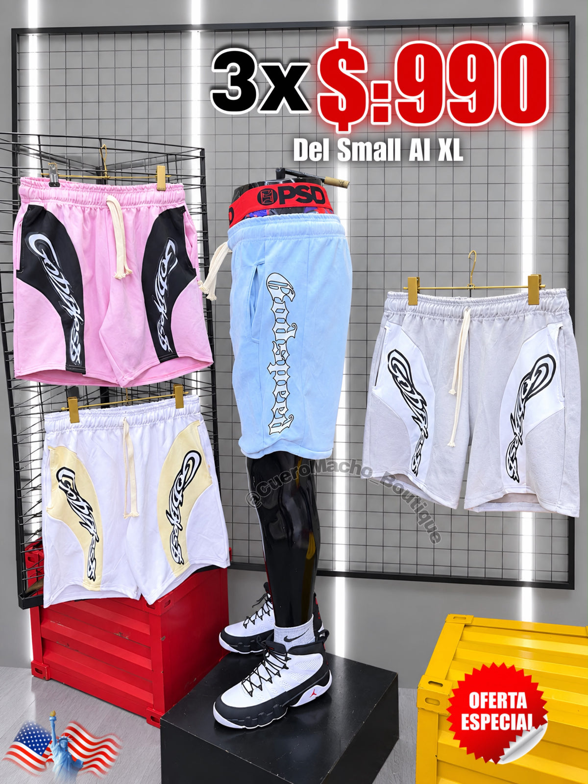 Bermudas Godpeed 3x $:990