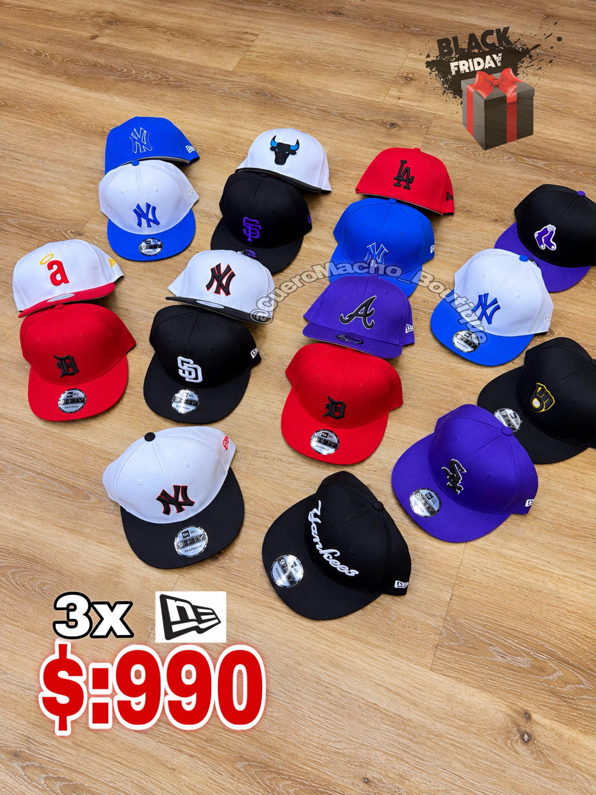 Gorras New era 3x $:990