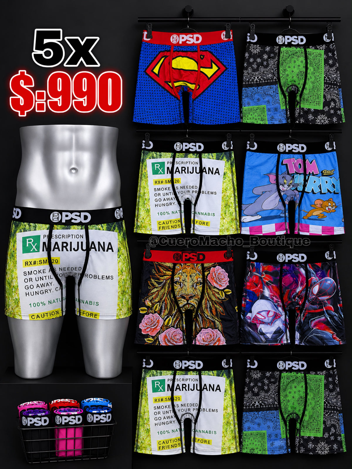 Boxer PSD 5x $:990