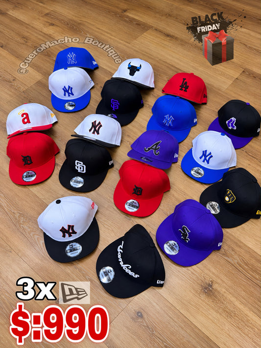 Gorras New era 3x $:990