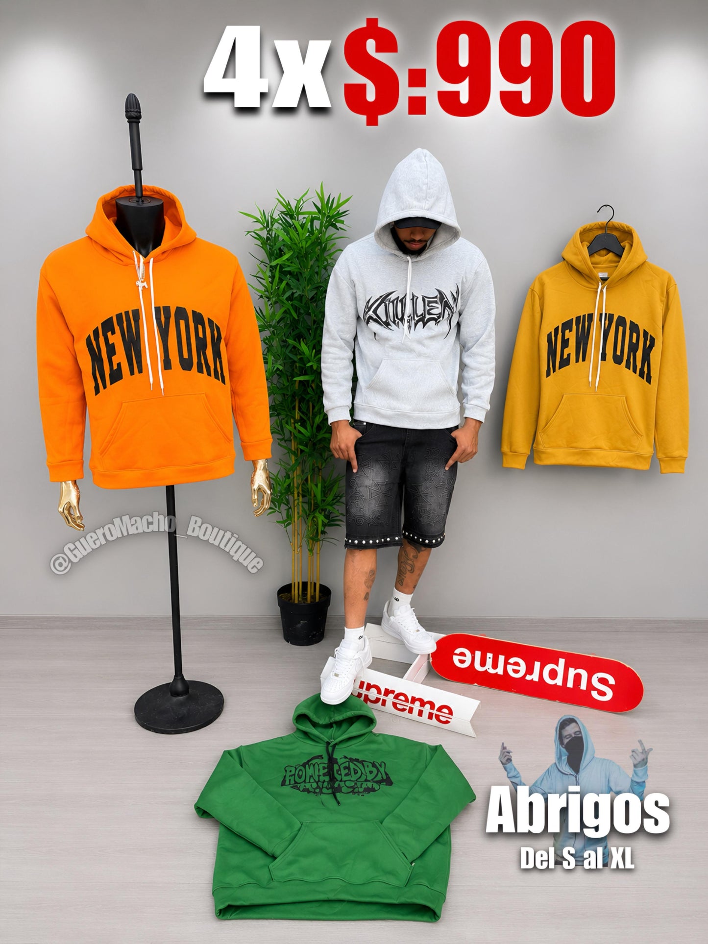 Abrigos en oferta 4x $:990