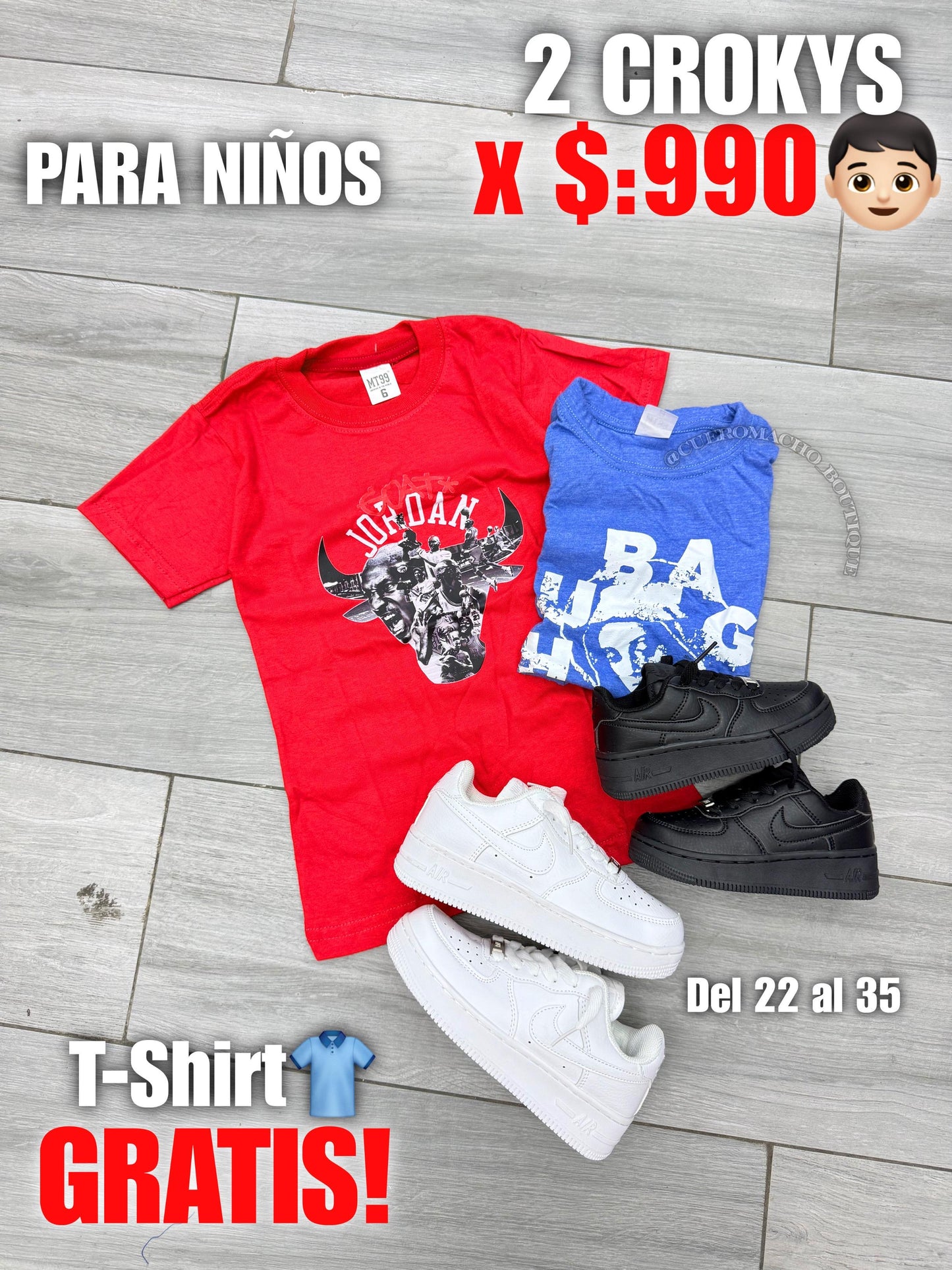 Croker de niños 2x $:990