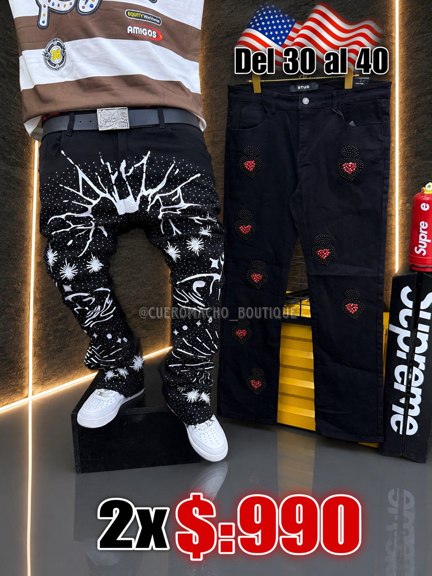Pantalones Jeans 2x $:990