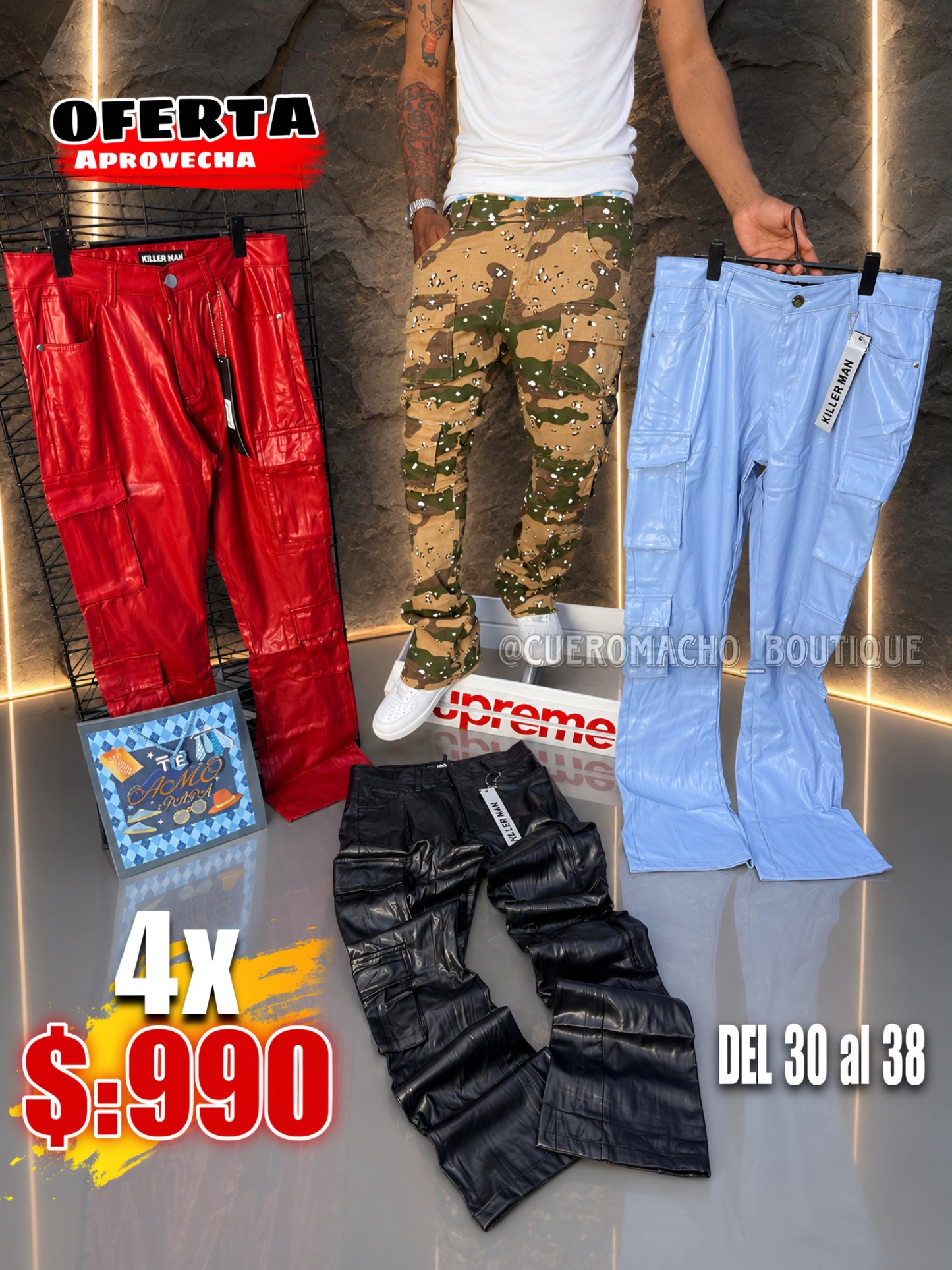 4x $:990 pantalones