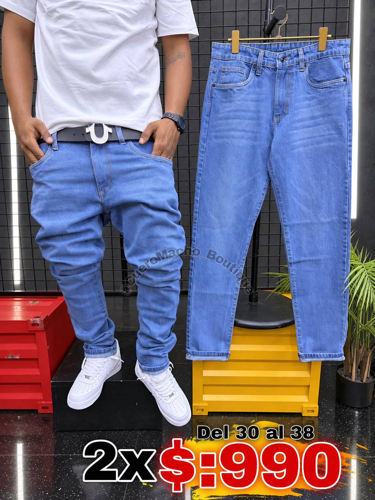 Pantalones sencillos 2x $:990